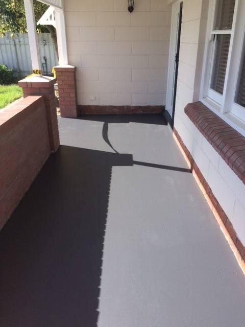Grey coated verandah