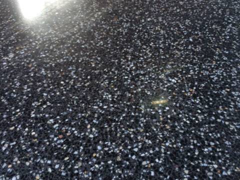 Black and white aggregate, close up