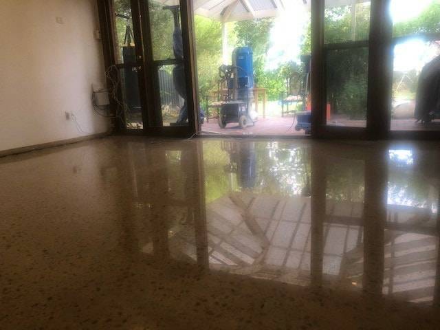 Warm-tone polished floor, Prospect